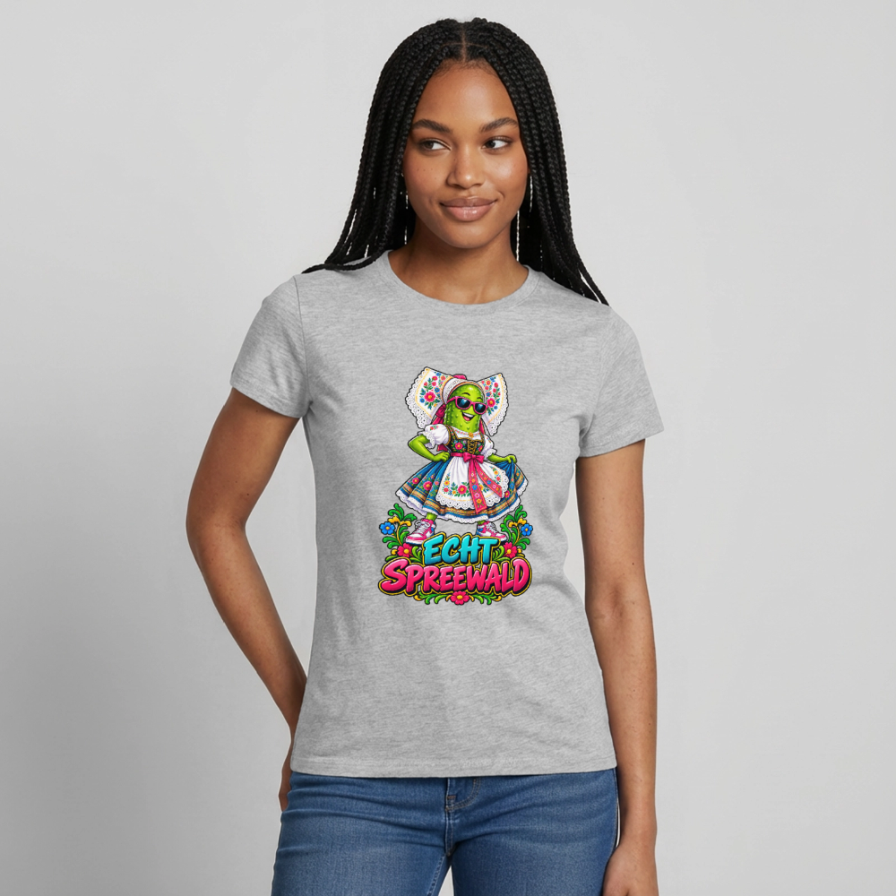 Frauen T-Shirt - Grau meliert