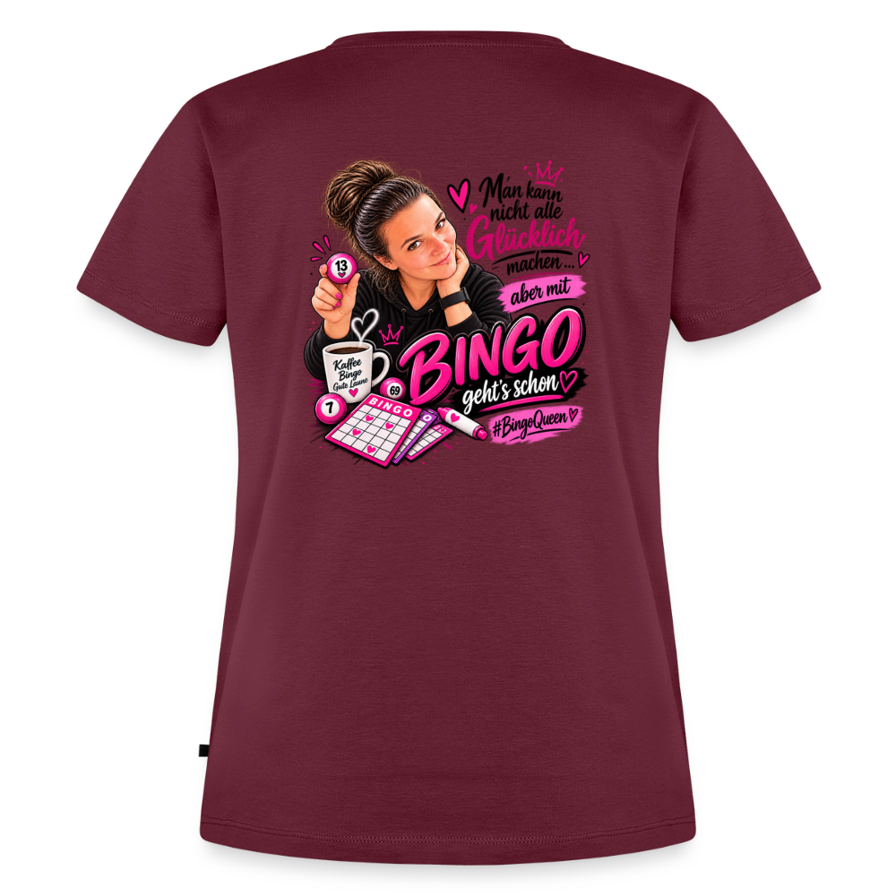 Frauen Premium T-Shirt - Burgunderrot