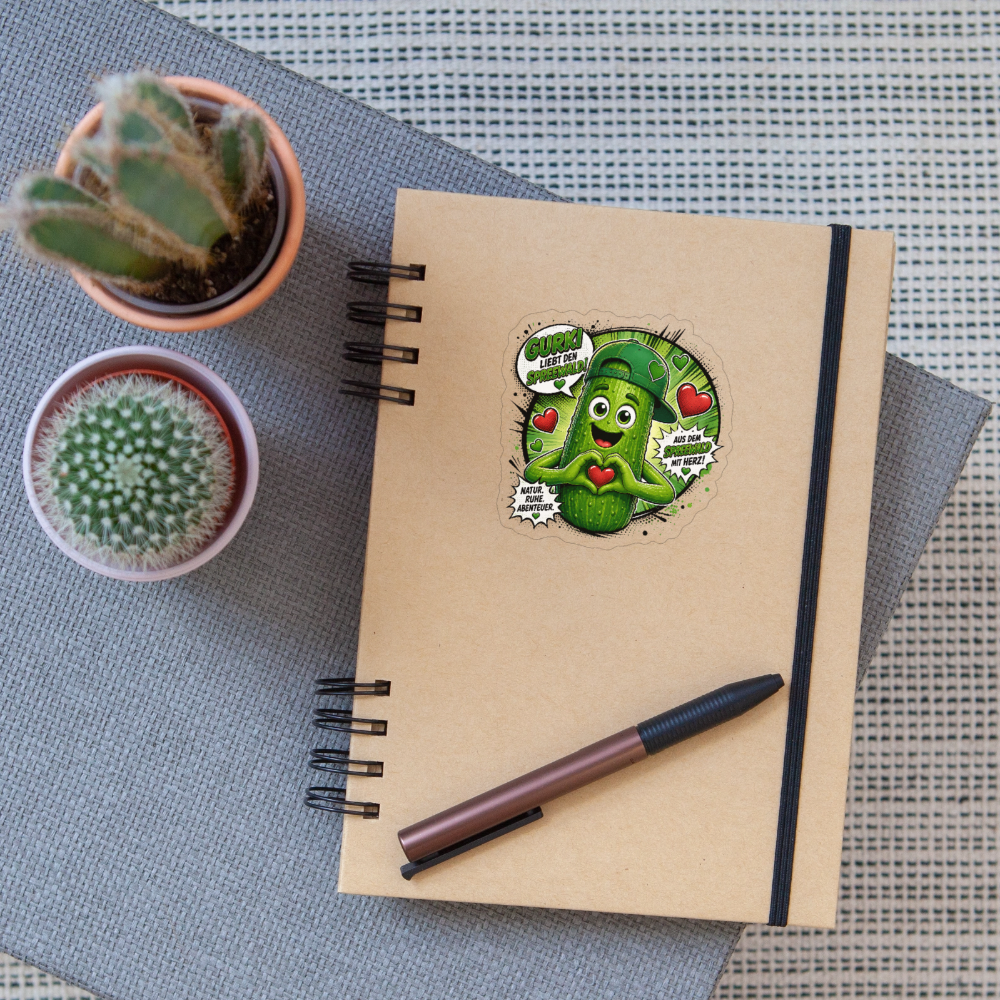 Sticker Größe S (10 x 10 cm) - Transparent glänzend
