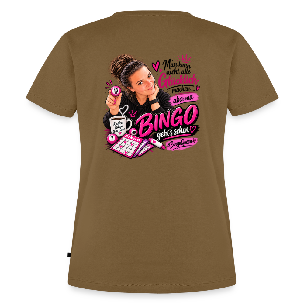 Frauen Premium T-Shirt - Nussbraun