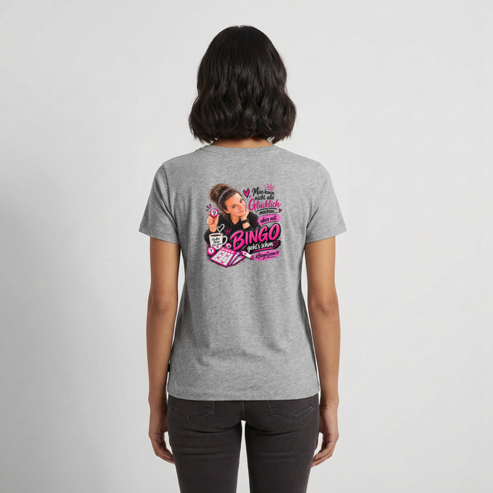 Frauen Premium T-Shirt - Grau meliert