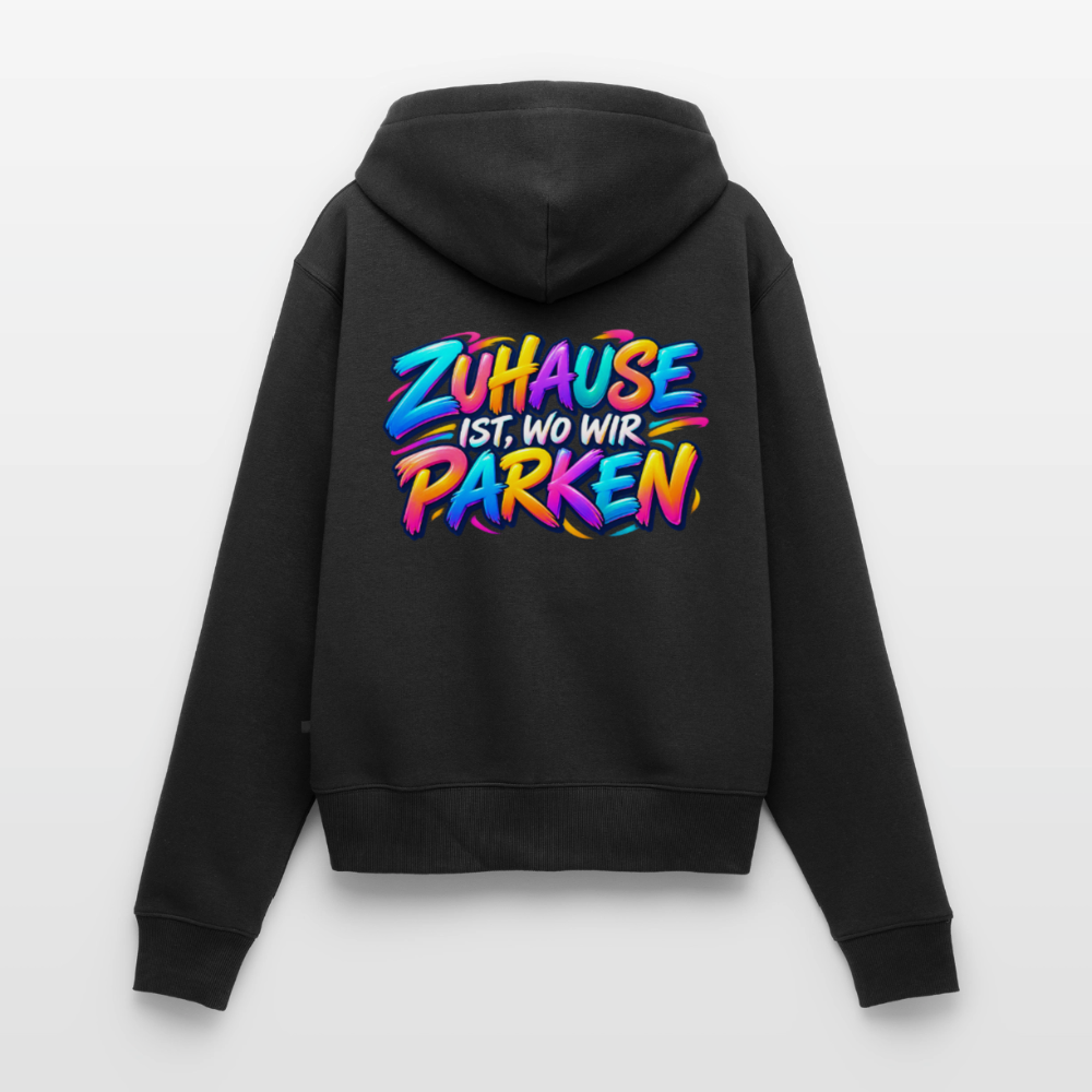 Frauen Premium Kapuzenjacke - Schwarz