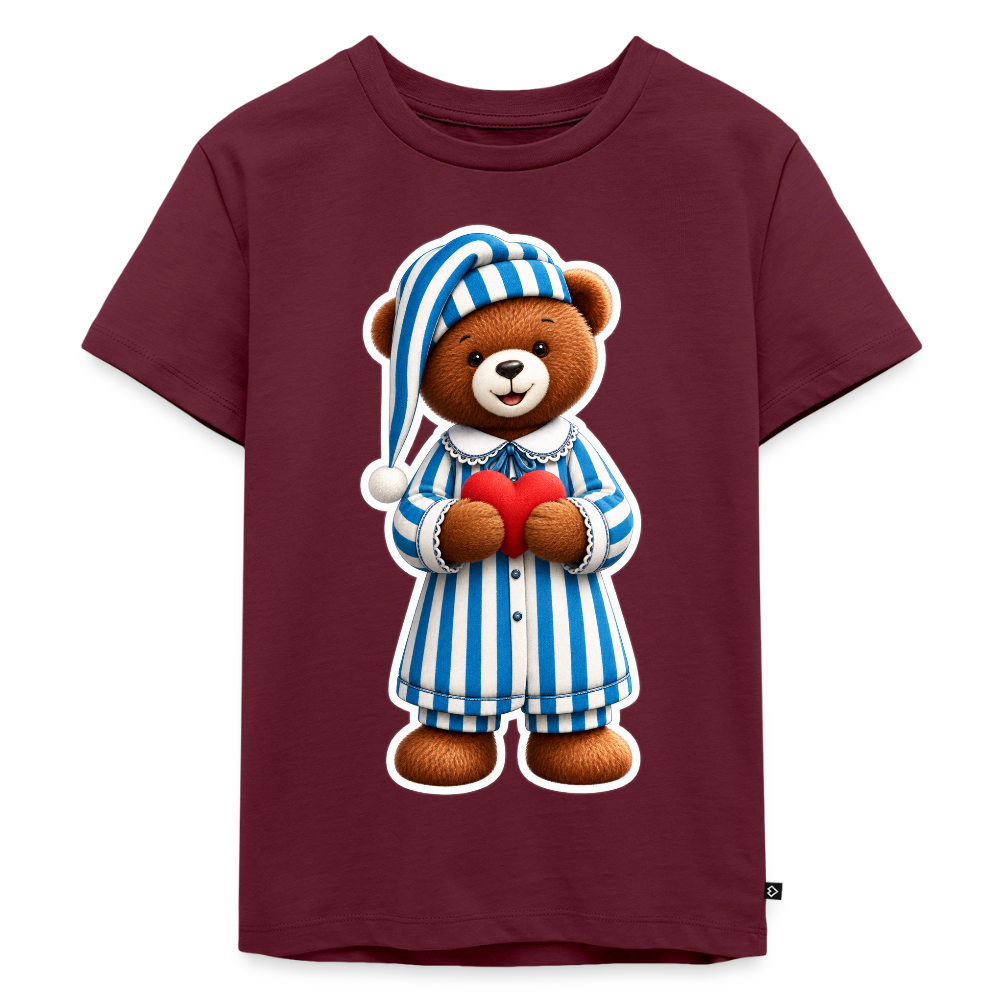 Kinder Premium T-Shirt - Burgunderrot