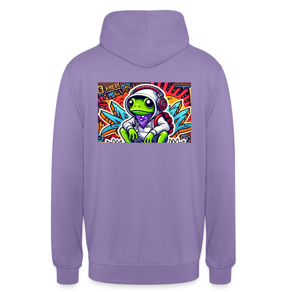 Unisex Hoodie Cool Frog - Lavendel