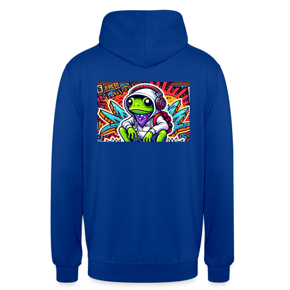 Unisex Hoodie Cool Frog - Royalblau