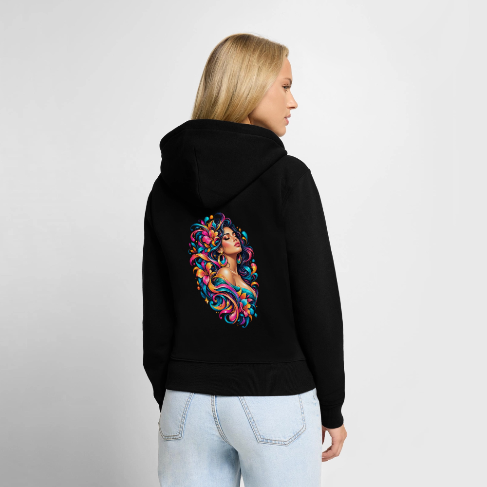 Frauen Premium Kapuzenjacke - Schwarz