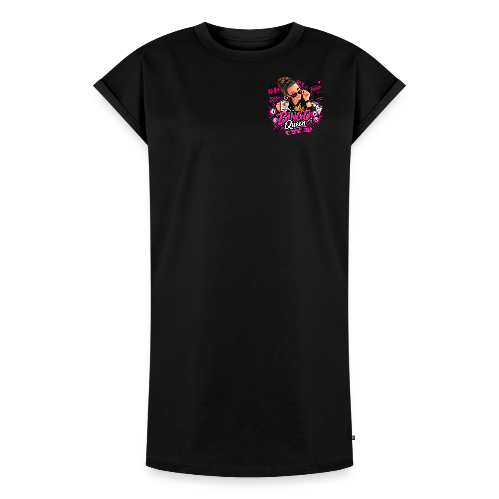 Frauen Premium Organic T-Shirt Kleid - Schwarz