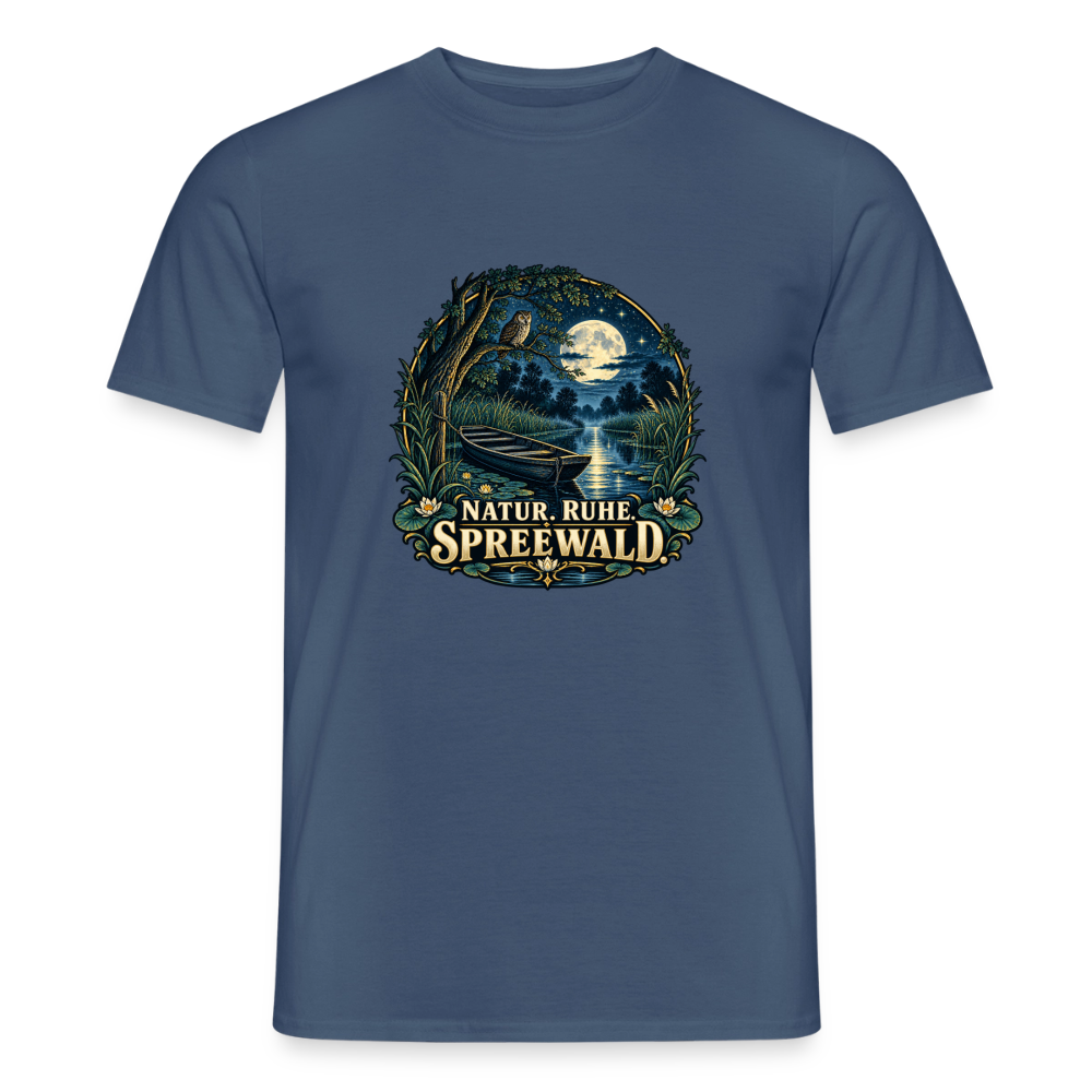 Männer T-Shirt - Dunkles Denimblau
