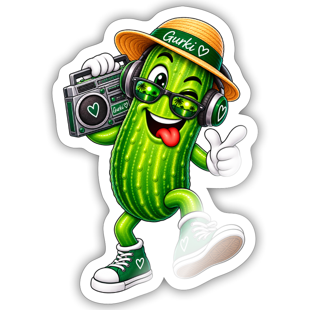 Sticker Größe S (10 x 10 cm) - Weiß glänzend