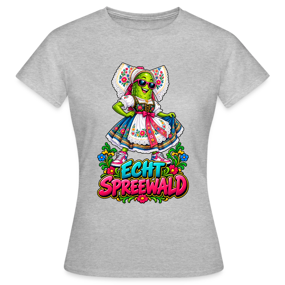 Frauen T-Shirt - Grau meliert