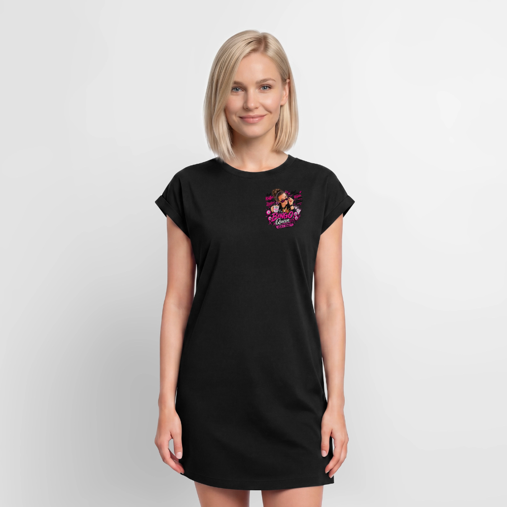 Frauen Premium Organic T-Shirt Kleid - Schwarz