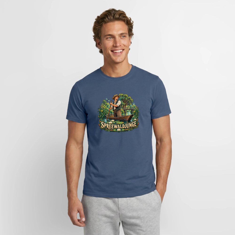 Männer T-Shirt - Dunkles Denimblau