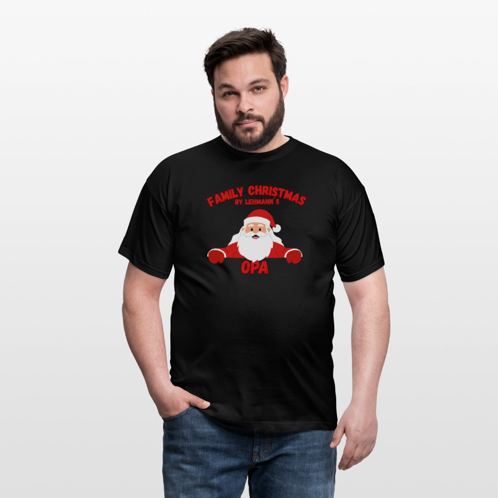 Männer T-Shirt Weihnachten opa - Schwarz