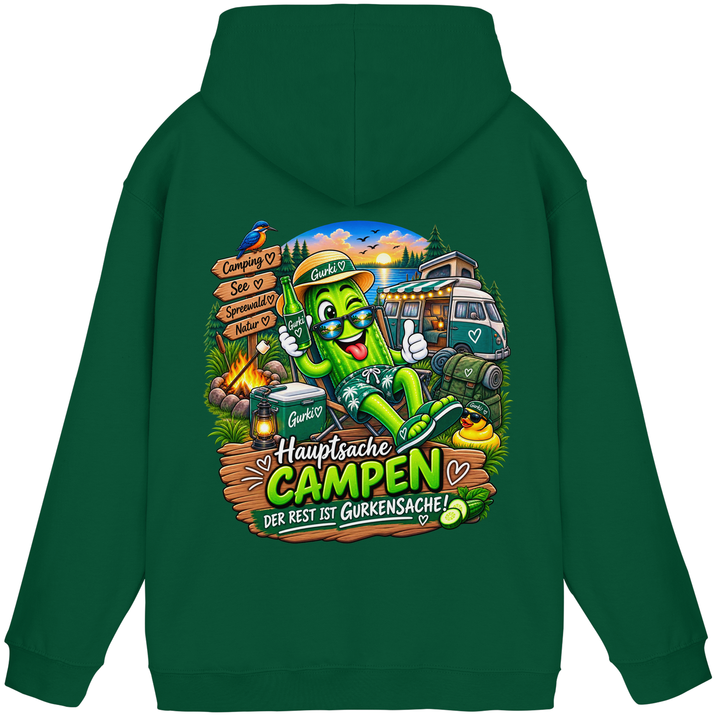 Gurki die Spreewaldgurke - Basic Unisex Hoodie