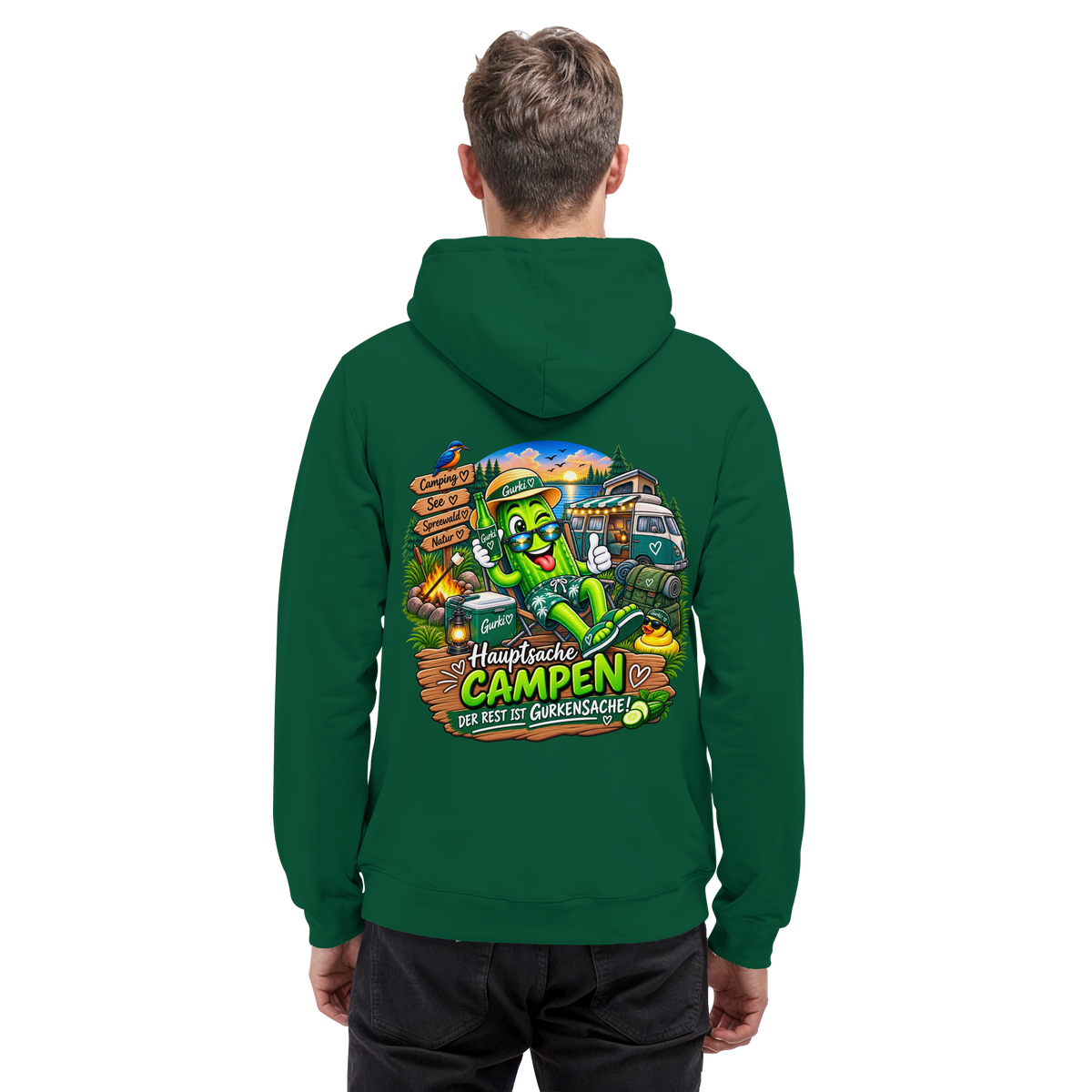 Gurki die Spreewaldgurke - Basic Unisex Hoodie