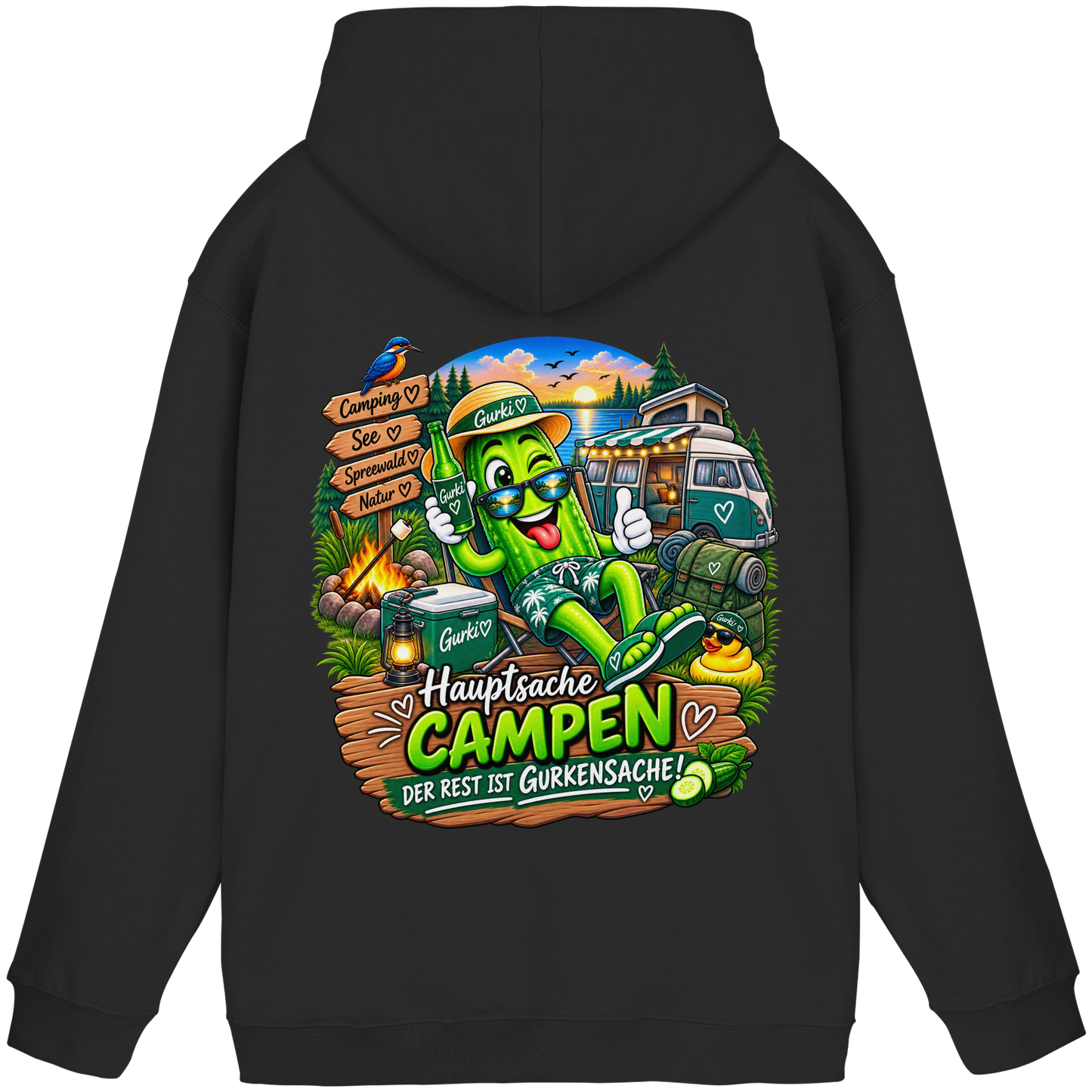 Gurki die Spreewaldgurke - Basic Unisex Hoodie