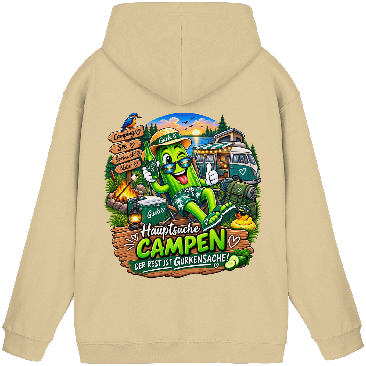 Gurki die Spreewaldgurke - Basic Unisex Hoodie