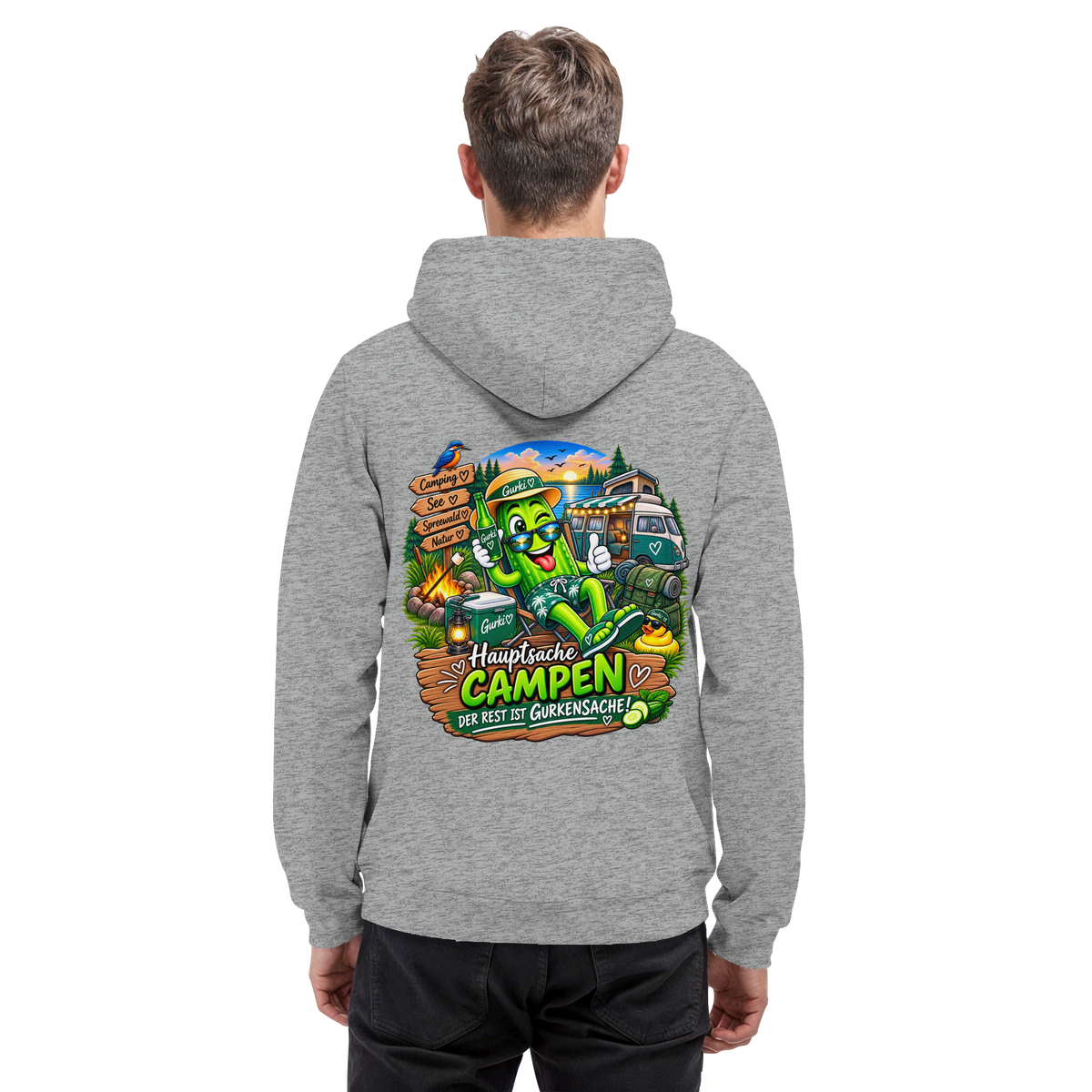 Gurki die Spreewaldgurke - Basic Unisex Hoodie