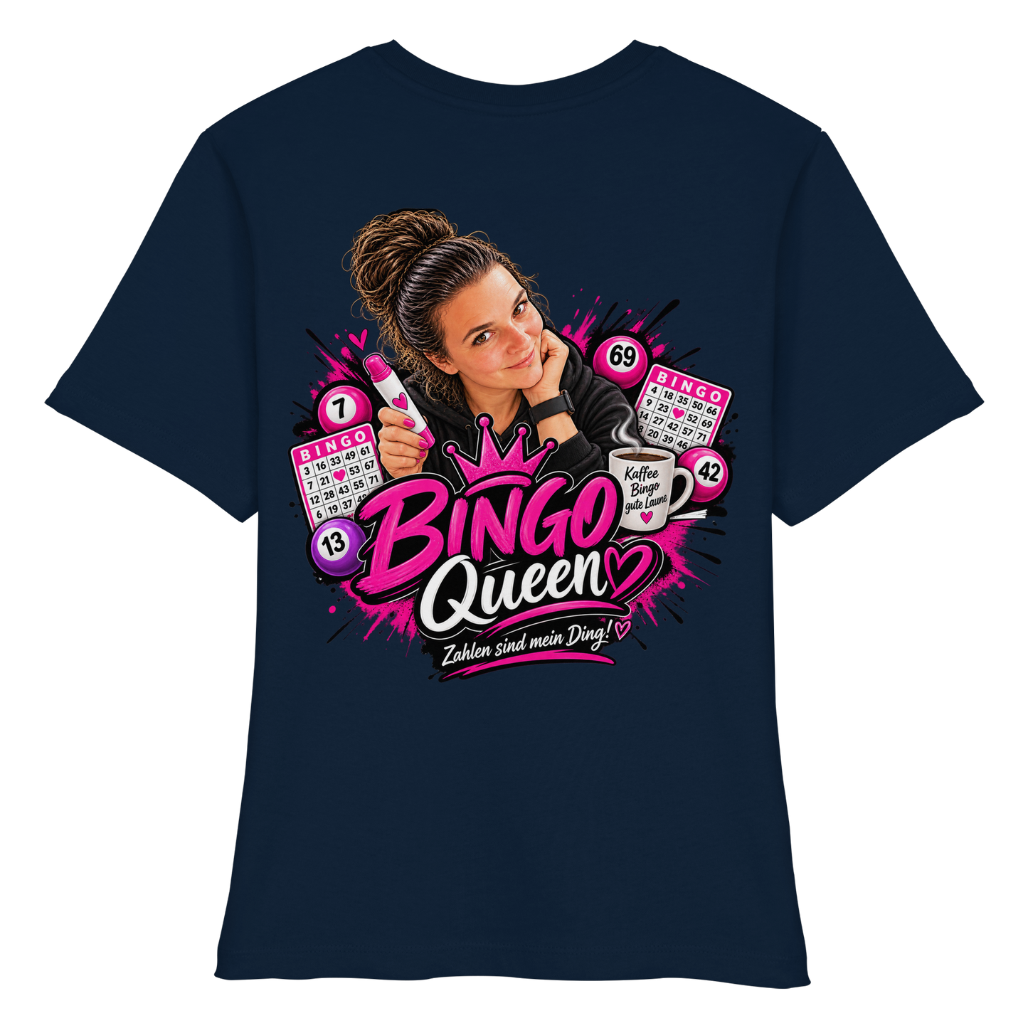 Bingo Fan Artikel Anni - Fitted Ladies Organic Shirt