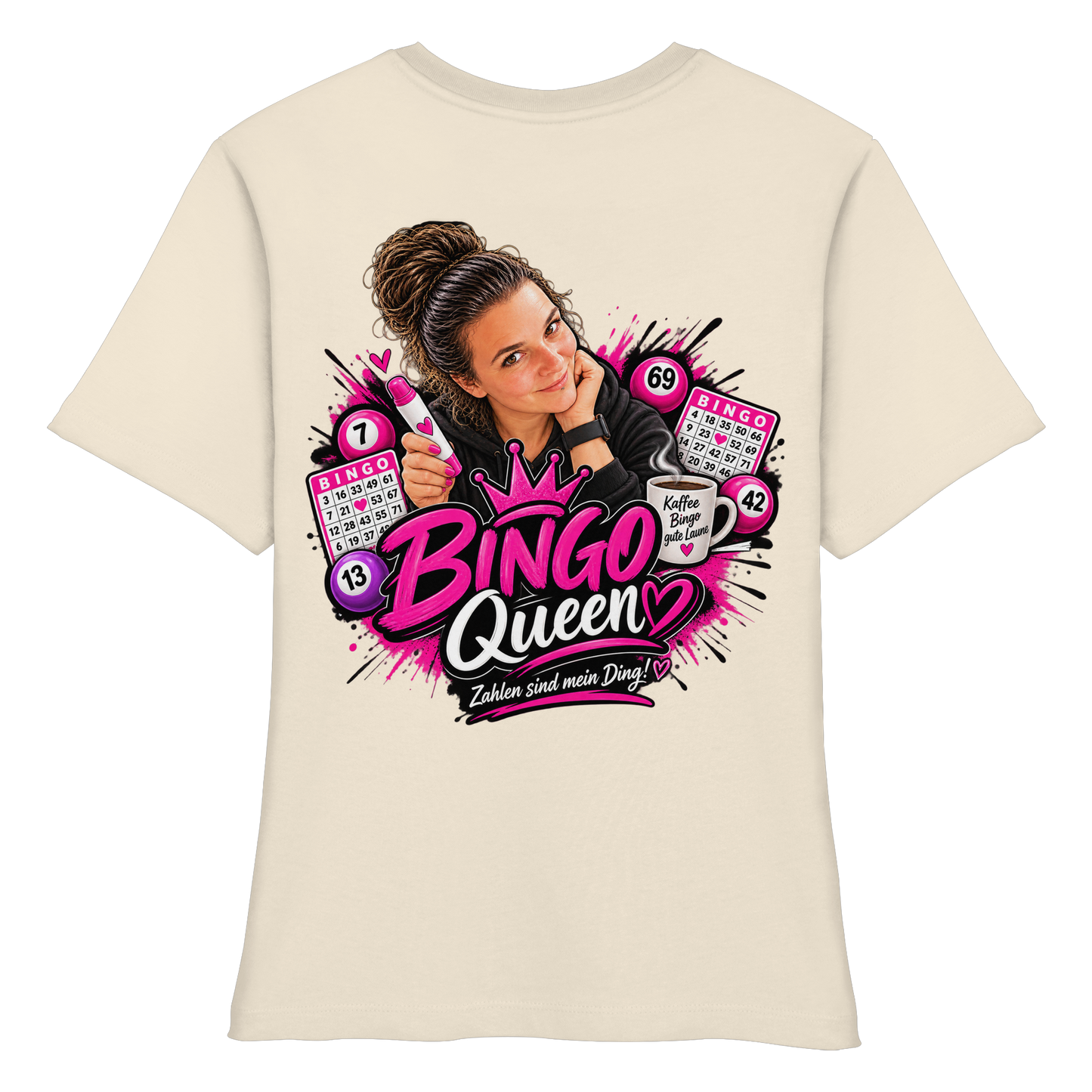 Bingo Fan Artikel Anni - Fitted Ladies Organic Shirt