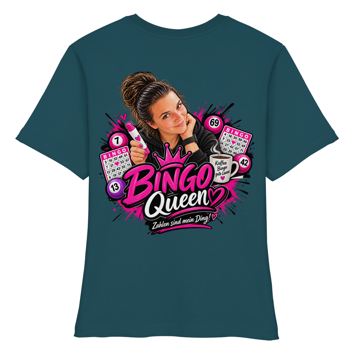 Bingo Fan Artikel Anni - Fitted Ladies Organic Shirt