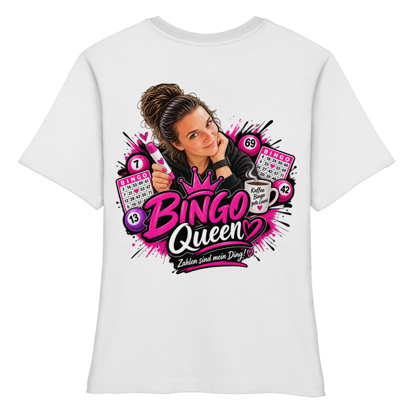 Bingo Fan Artikel Anni - Fitted Ladies Organic Shirt