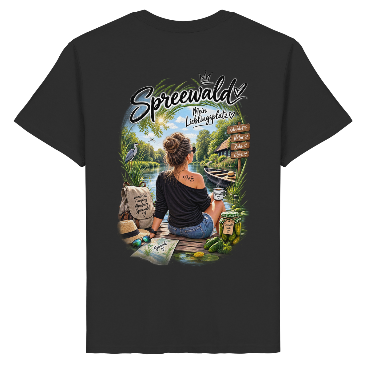 Spreewaldliebe Camping - Organic Basic Shirt