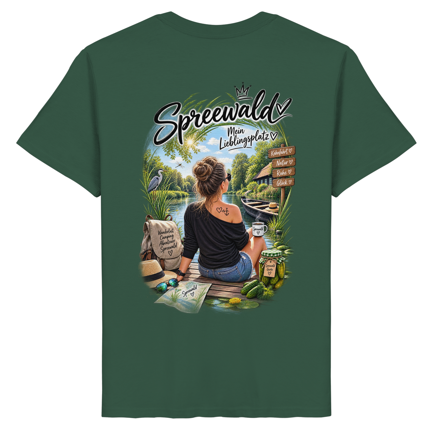 Spreewaldliebe Camping - Organic Basic Shirt