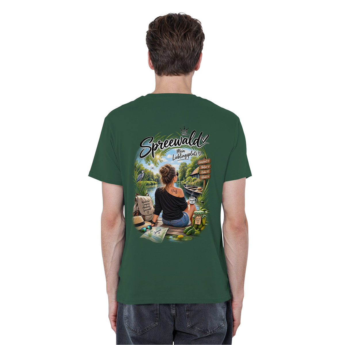 Spreewaldliebe Camping - Organic Basic Shirt