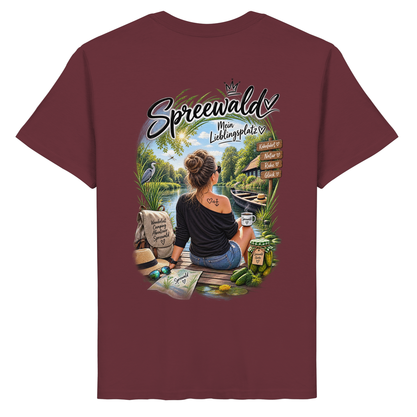 Spreewaldliebe Camping - Organic Basic Shirt