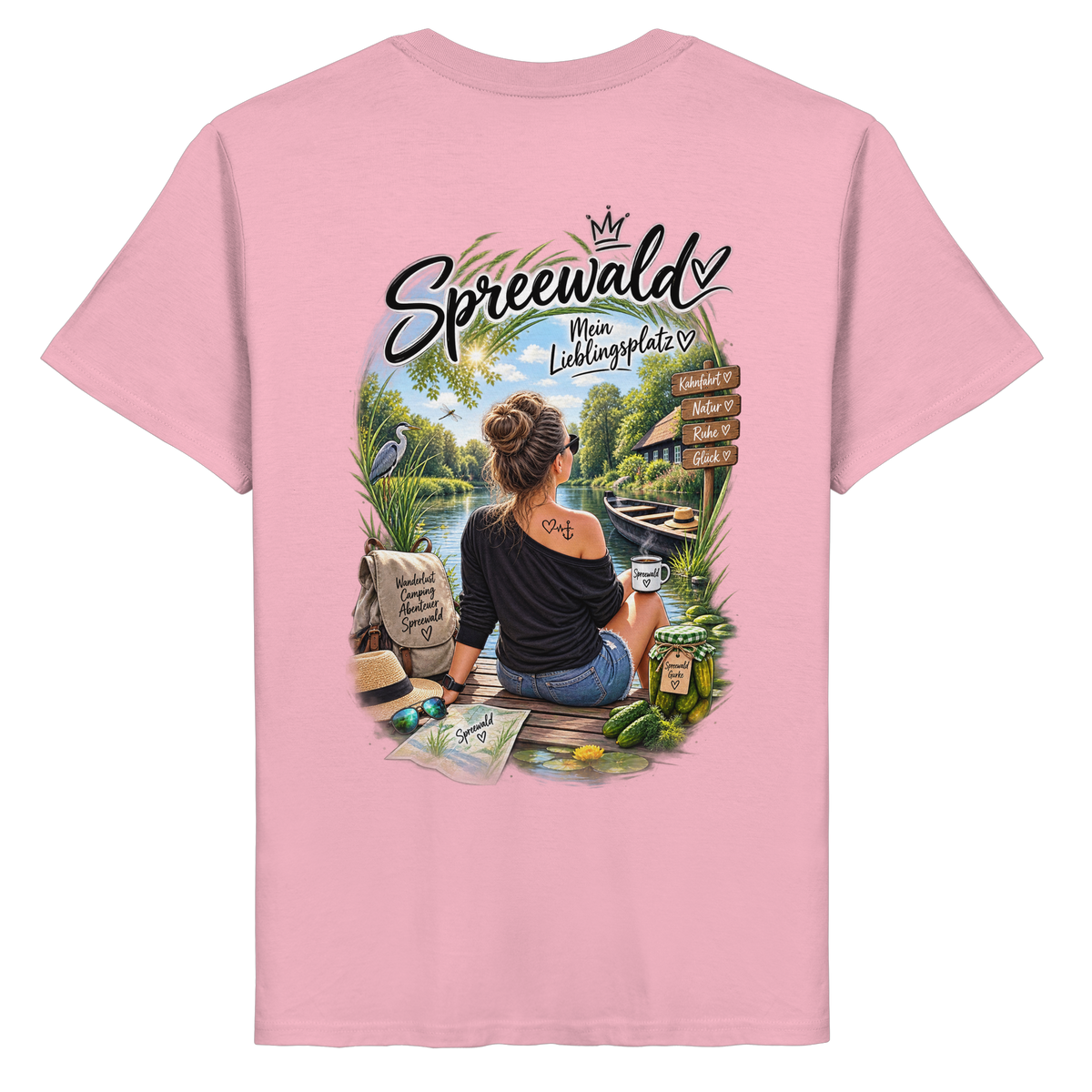 Spreewaldliebe Camping - Organic Basic Shirt