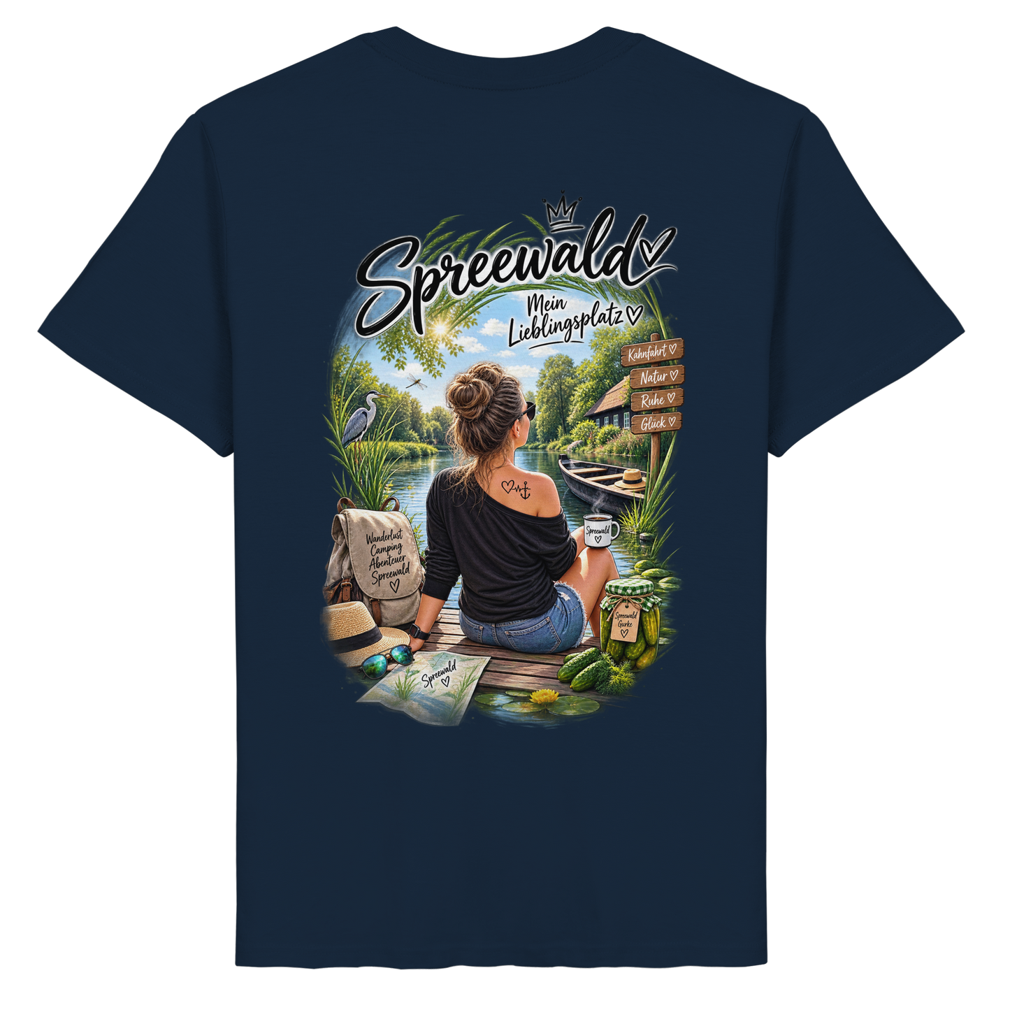 Spreewaldliebe Camping - Organic Basic Shirt