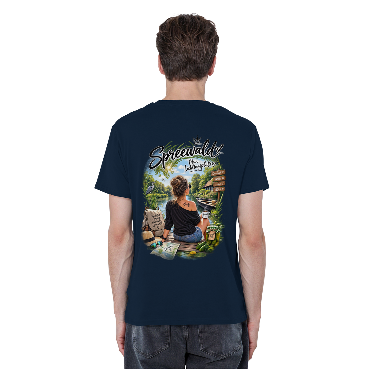 Spreewaldliebe Camping - Organic Basic Shirt