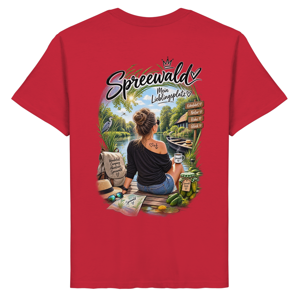 Spreewaldliebe Camping - Organic Basic Shirt