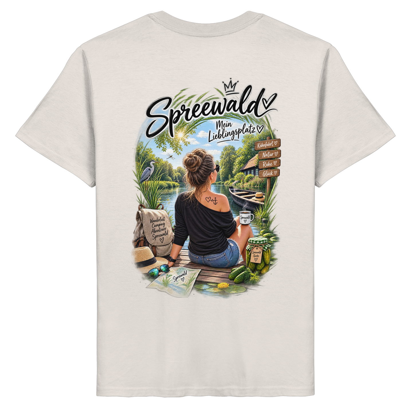 Spreewaldliebe Camping - Organic Basic Shirt