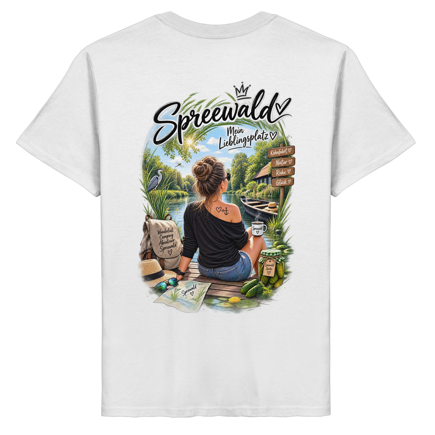 Spreewaldliebe Camping - Organic Basic Shirt