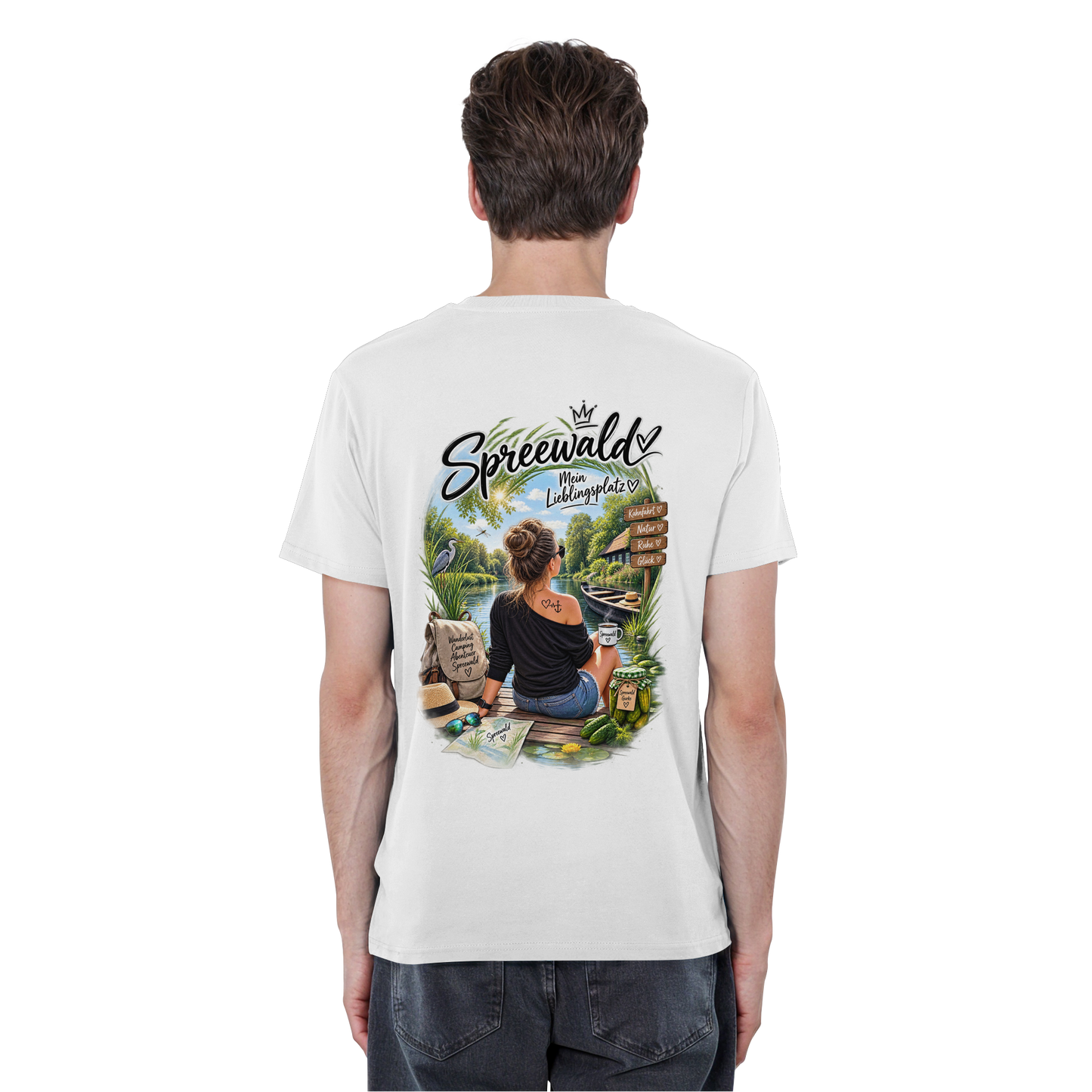 Spreewaldliebe Camping - Organic Basic Shirt