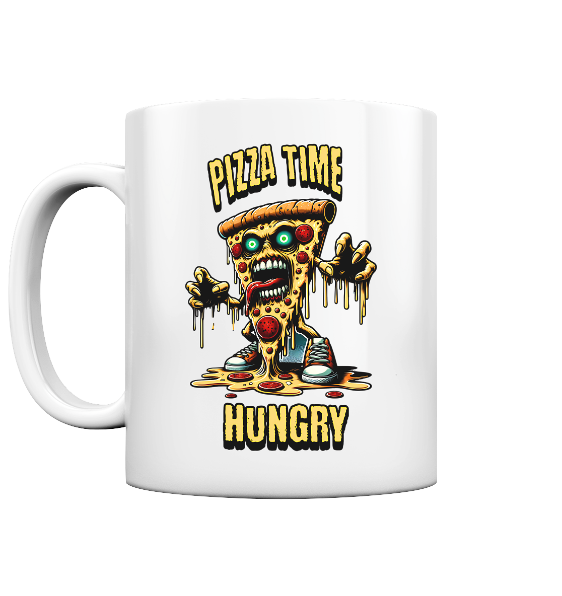 Pizza Time Hungry - Tasse glossy