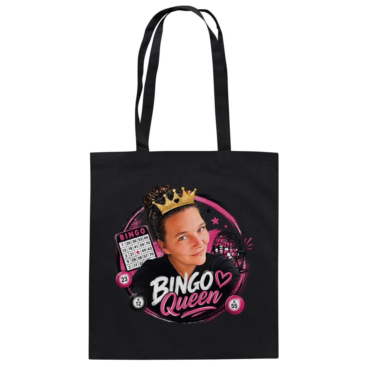 Fan Shirt Bingo Queen - Baumwolltasche