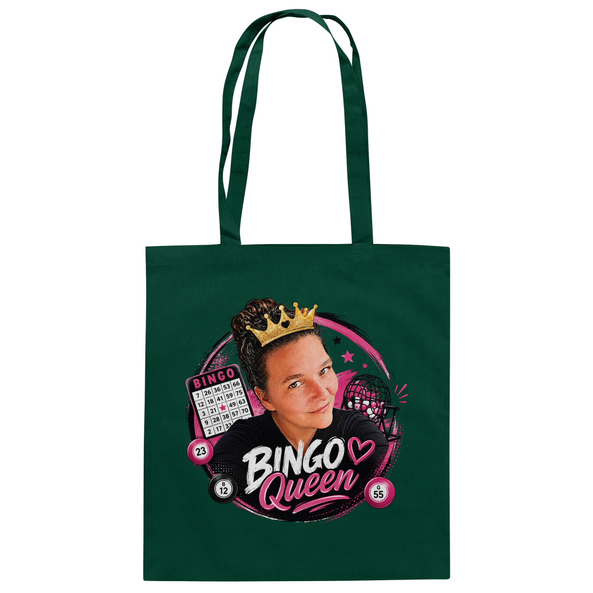 Fan Shirt Bingo Queen - Baumwolltasche