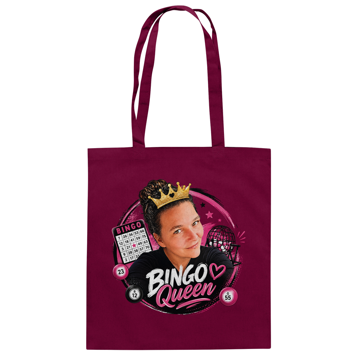 Fan Shirt Bingo Queen - Baumwolltasche