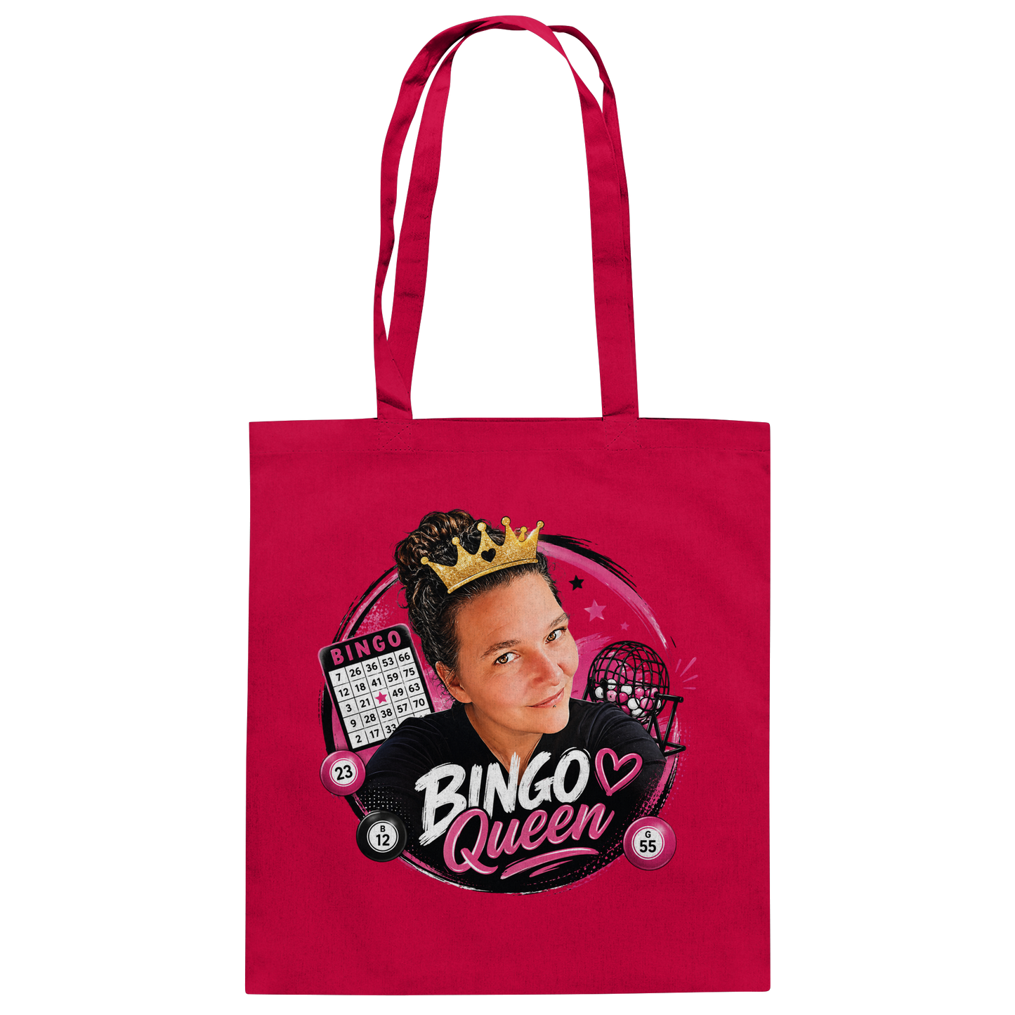 Fan Shirt Bingo Queen - Baumwolltasche