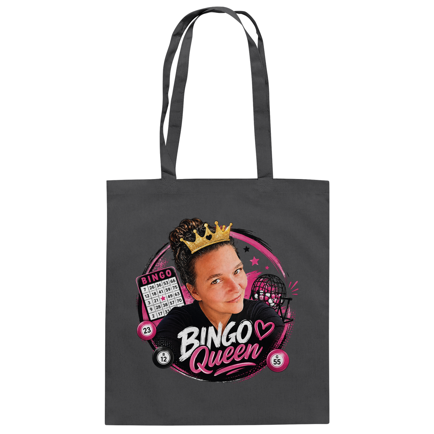 Fan Shirt Bingo Queen - Baumwolltasche