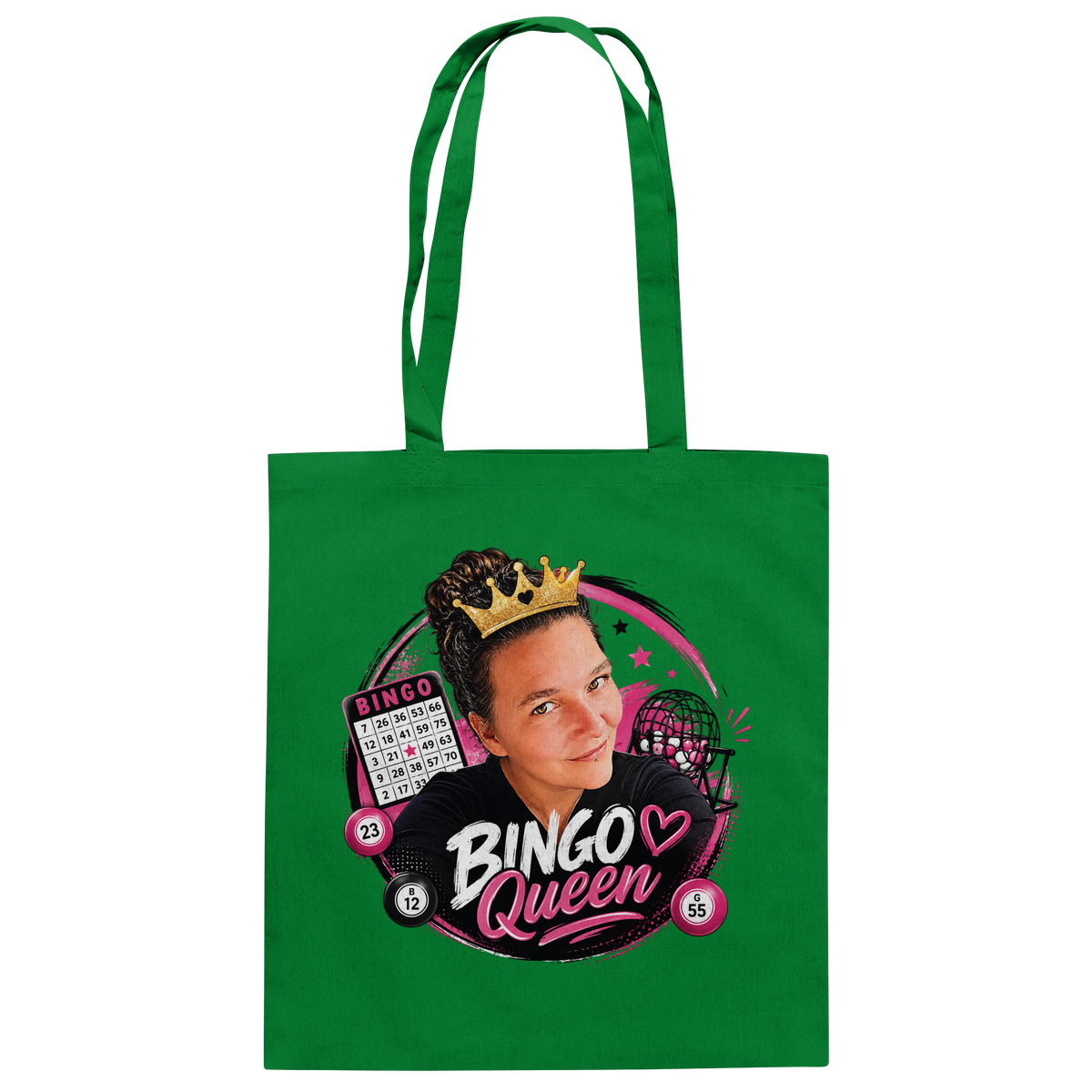 Fan Shirt Bingo Queen - Baumwolltasche