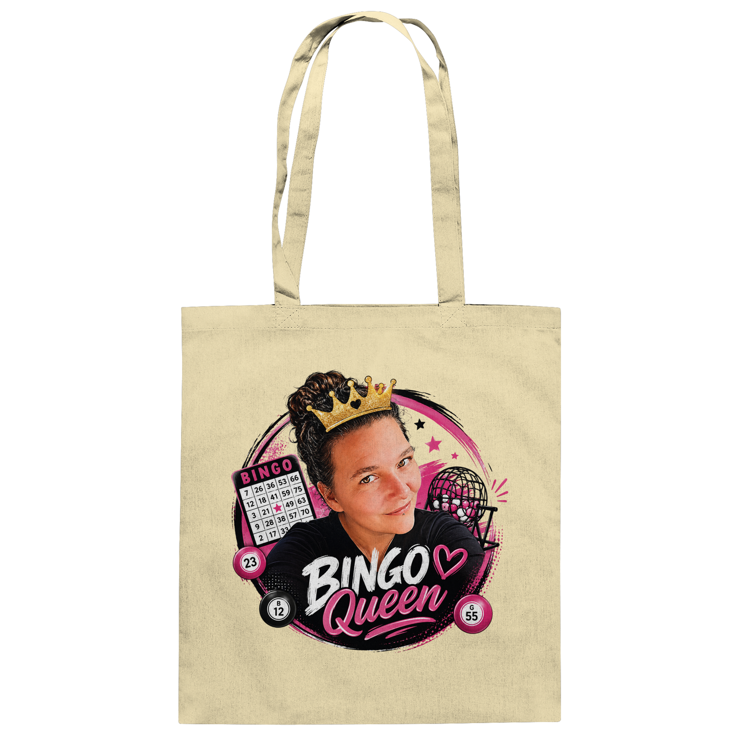 Fan Shirt Bingo Queen - Baumwolltasche