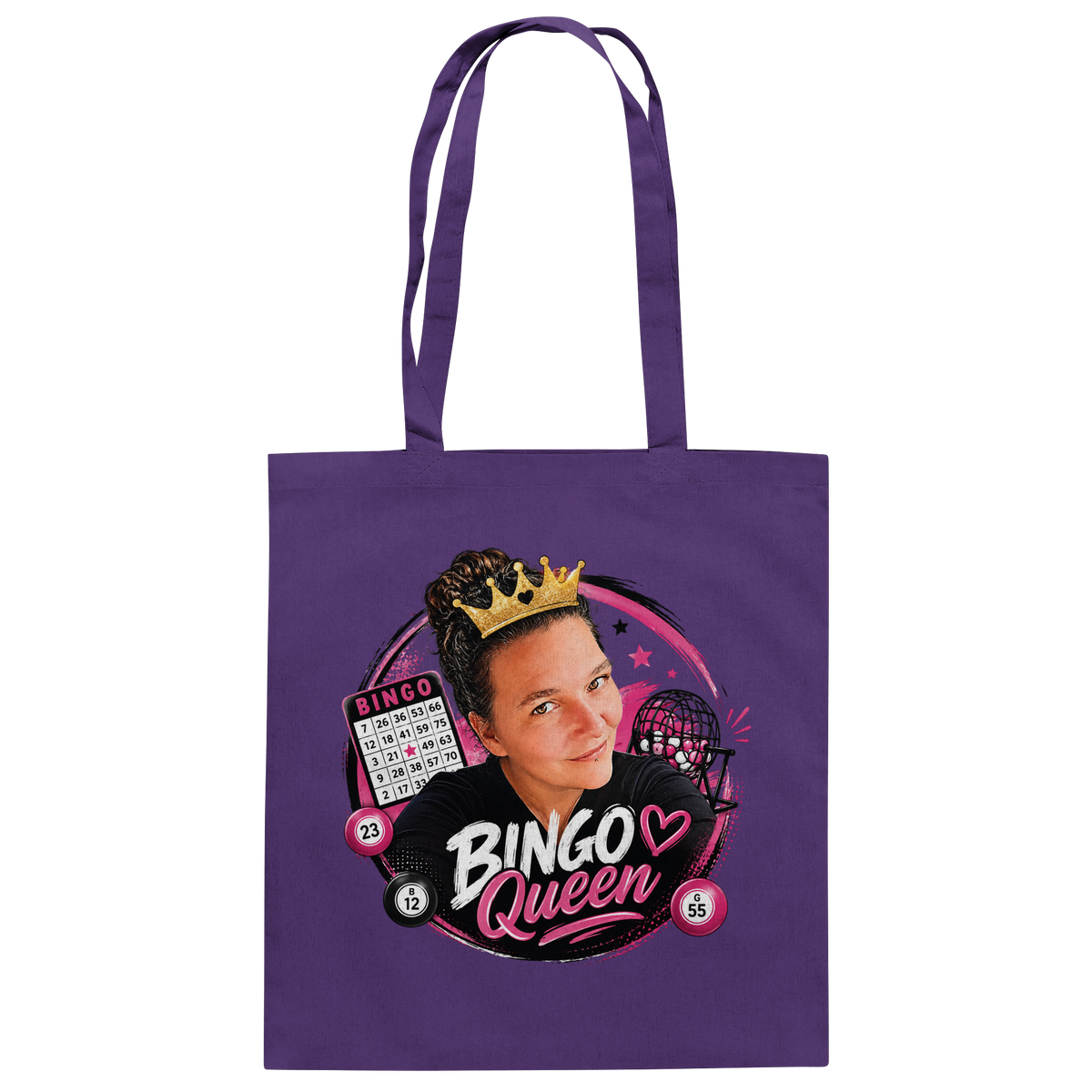 Fan Shirt Bingo Queen - Baumwolltasche