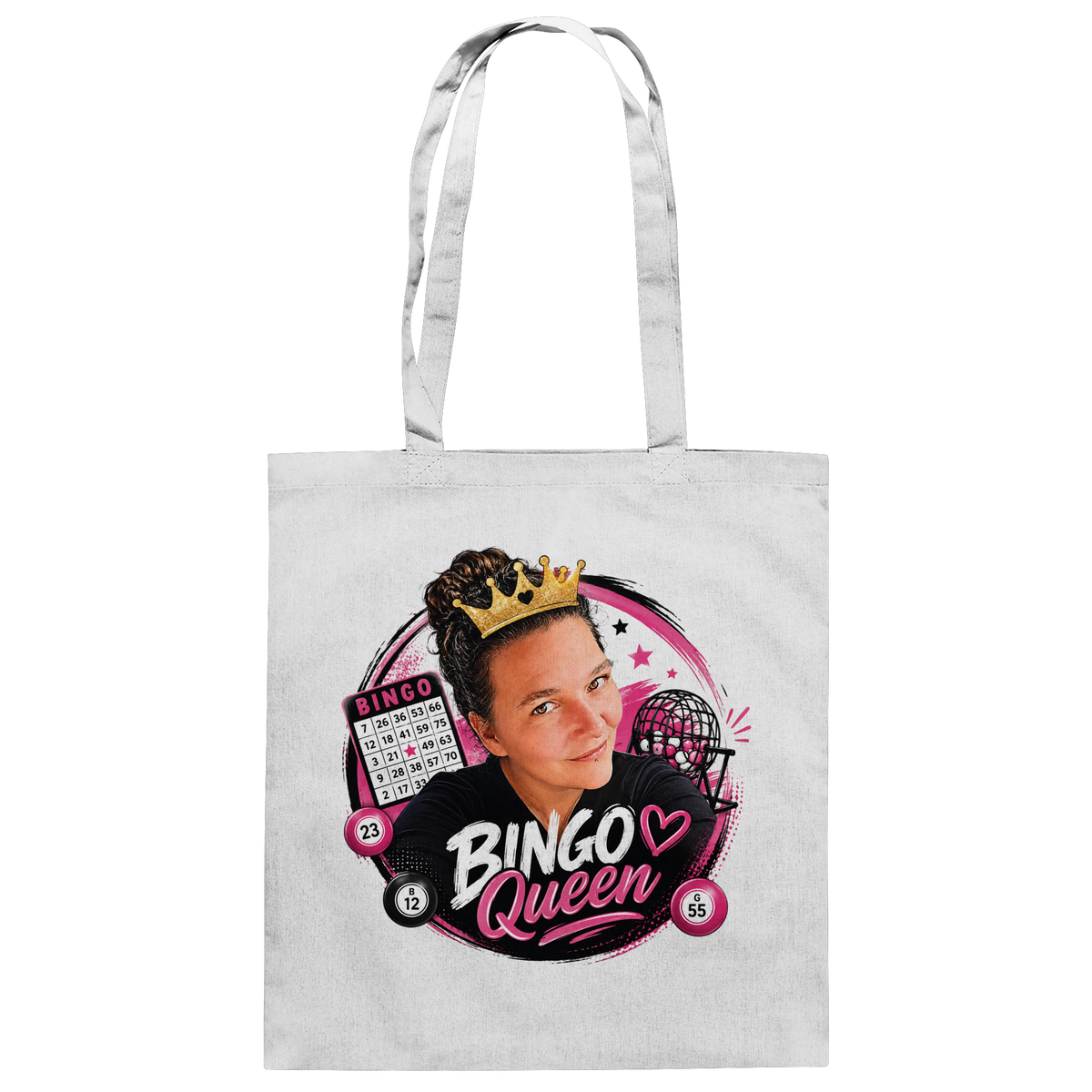 Fan Shirt Bingo Queen - Baumwolltasche
