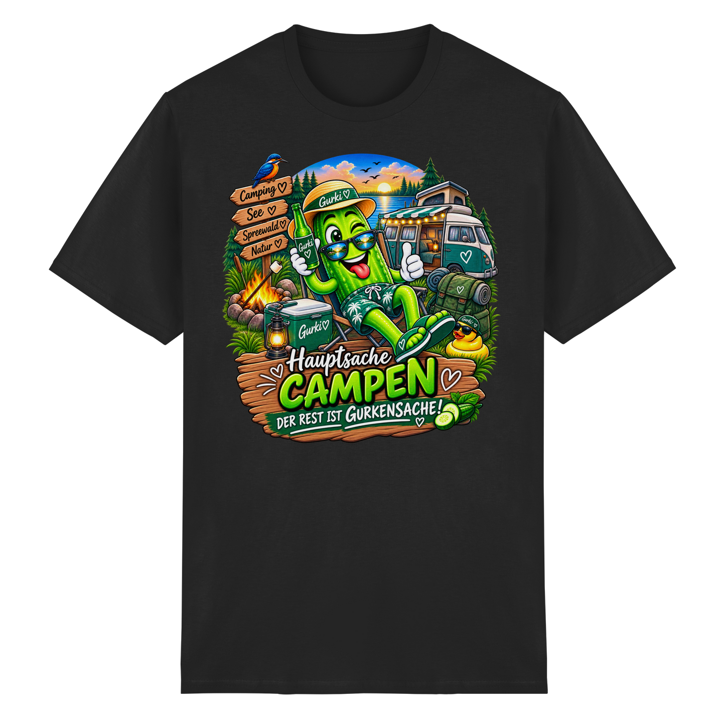 Gurki die Spreewaldgurke - Heavy Cotton T-Shirt