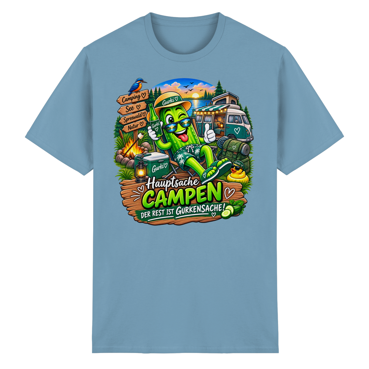 Gurki die Spreewaldgurke - Heavy Cotton T-Shirt