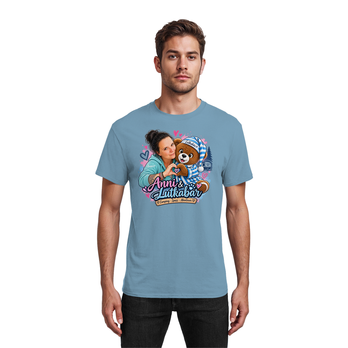 Lutkabär und Anni  - Heavy Cotton T-Shirt